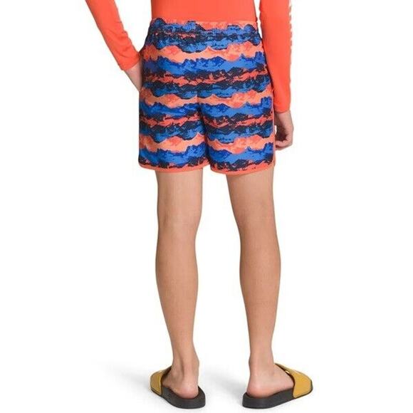 NWT THE NORTH FACE Amphibious Class V Shorts Retro Mountain Panorama Boys L (12) - Picture 5 of 12